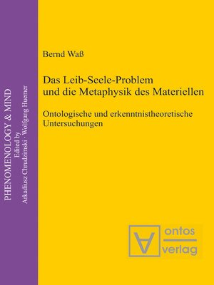 cover image of Das Leib-Seele-Problem und die Metaphysik des Materiellen
